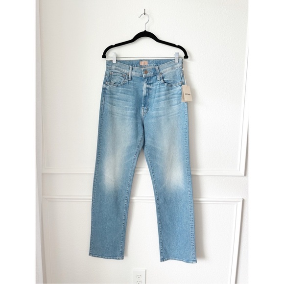 NWT Mother The Ditcher Zip Flood Jeans in Love On The Beat sz 26 - Picture 3 of 9